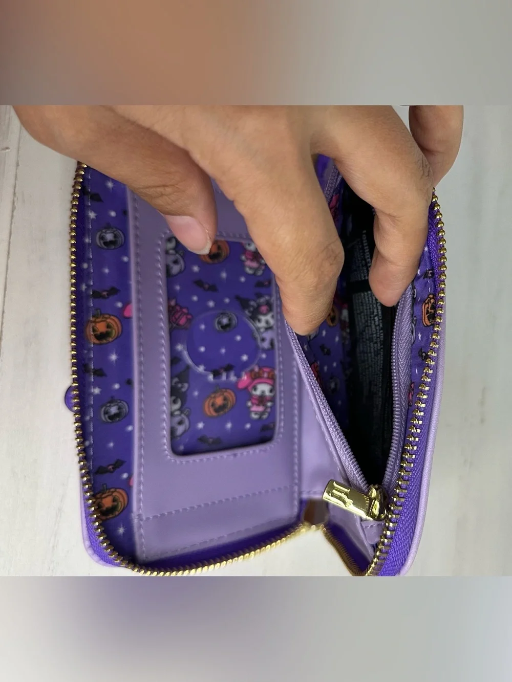 LOUNGEFLY MY MELODY AND KUROMI WALLET